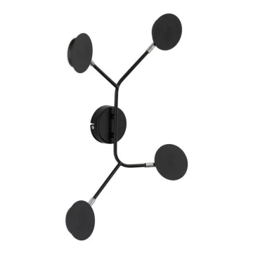 Wofi 446604109000 - LED Nástenné svietidlo BELIZE 4xLED/5W/230V 3000K čierna