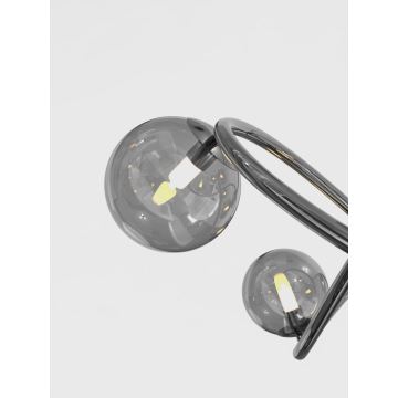 Wofi 7014-805 - LED Luster na lanku NANCY 8xG9/3,5W/230V čierny chróm