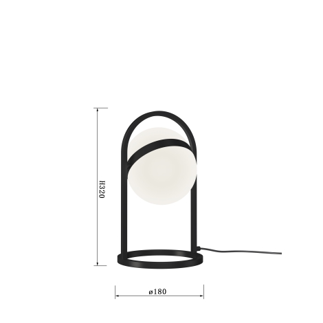 Wofi 8046-102 - LED Dotyková stmievateľná stolná lampa AVIGNON LED/10,5W/230V čierna