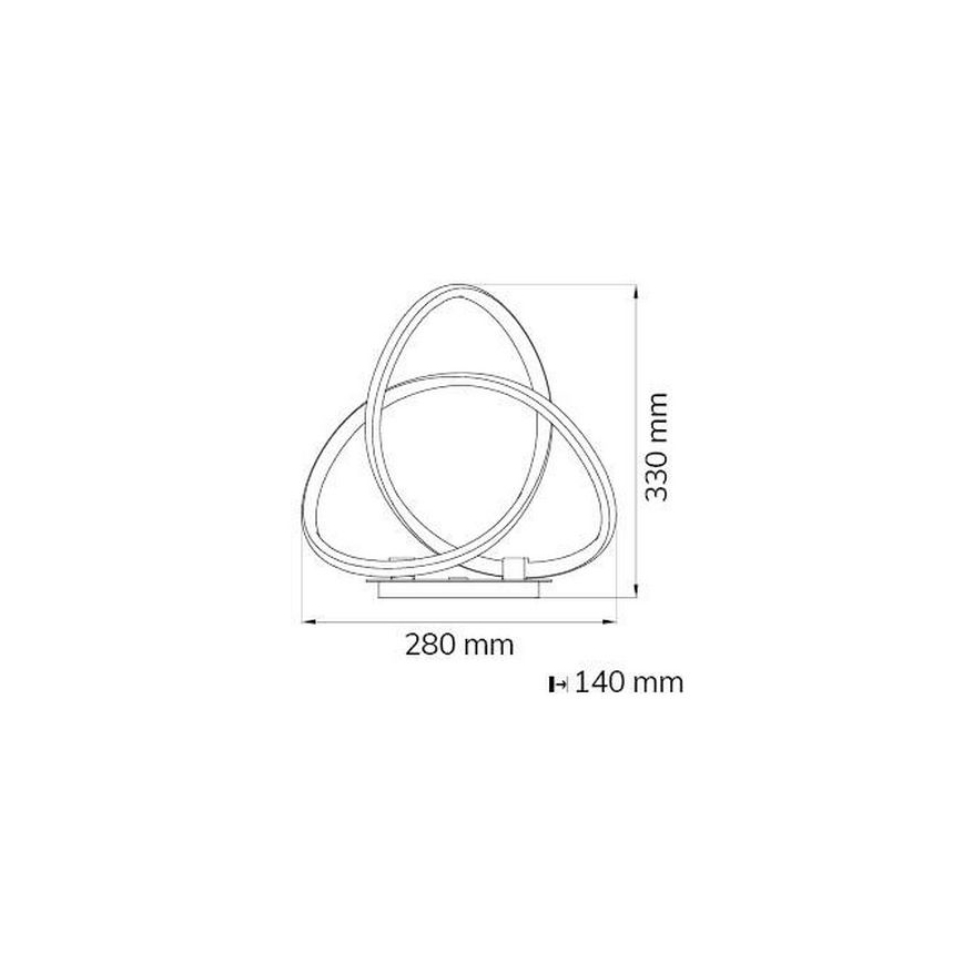 Wofi 8134.01.88.9000 - LED Stmievateľná stolná lampa INDIGO LED/19W/230V