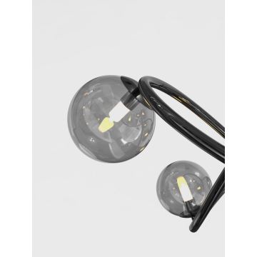 Wofi 9014-1205 - LED Prisadený luster NANCY 12xG9/3,5W/230V čierny chróm