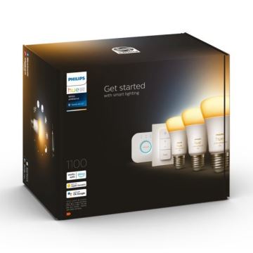 Základná sada Philips Hue White Ambiance 3xE27/8W 2200-6500K + zariadenie na prepojenie a diaľkové ovládanie