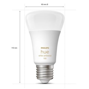 Základná sada Philips Hue White Ambiance 3xE27/8W 2200-6500K + zariadenie na prepojenie a diaľkové ovládanie