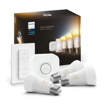 Základná sada Philips Hue White Ambiance 3xE27/8W 2200-6500K + zariadenie na prepojenie a diaľkové ovládanie