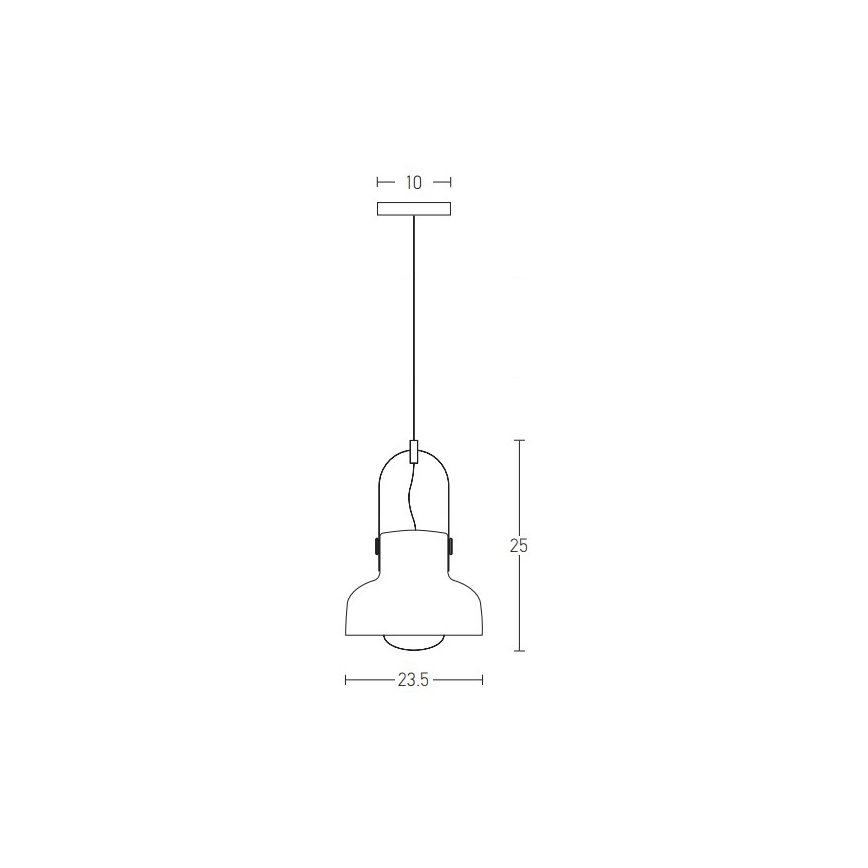 Zambelis 18190 - Luster na lanku 1xE27/40W/230V