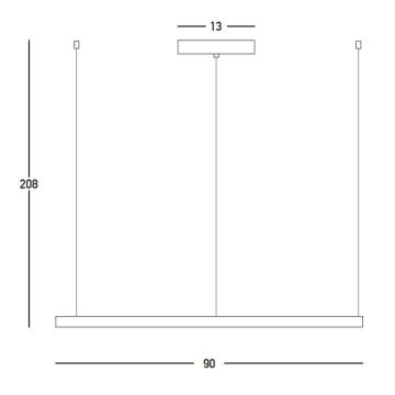 Zambelis 23034 - LED Stmievateľný luster na lanku LED/45W/230V 3000K pr. 90 cm zlatá