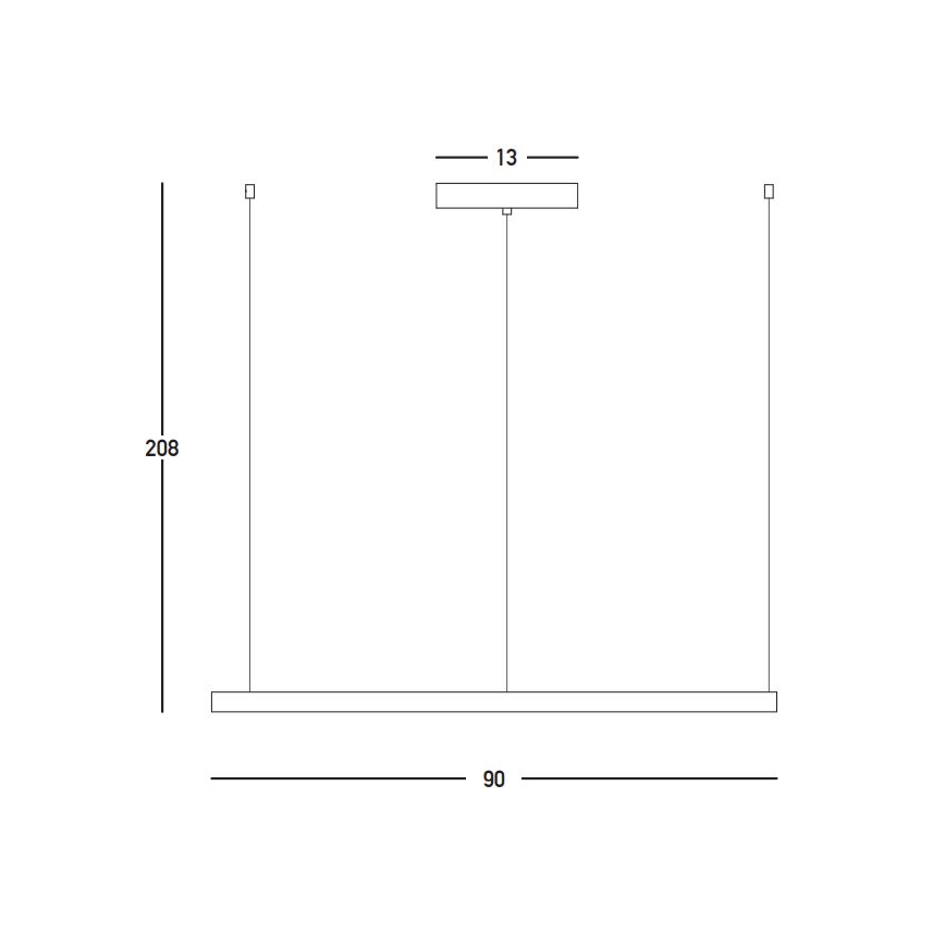 Zambelis 23034 - LED Stmievateľný luster na lanku LED/45W/230V 3000K pr. 90 cm zlatá