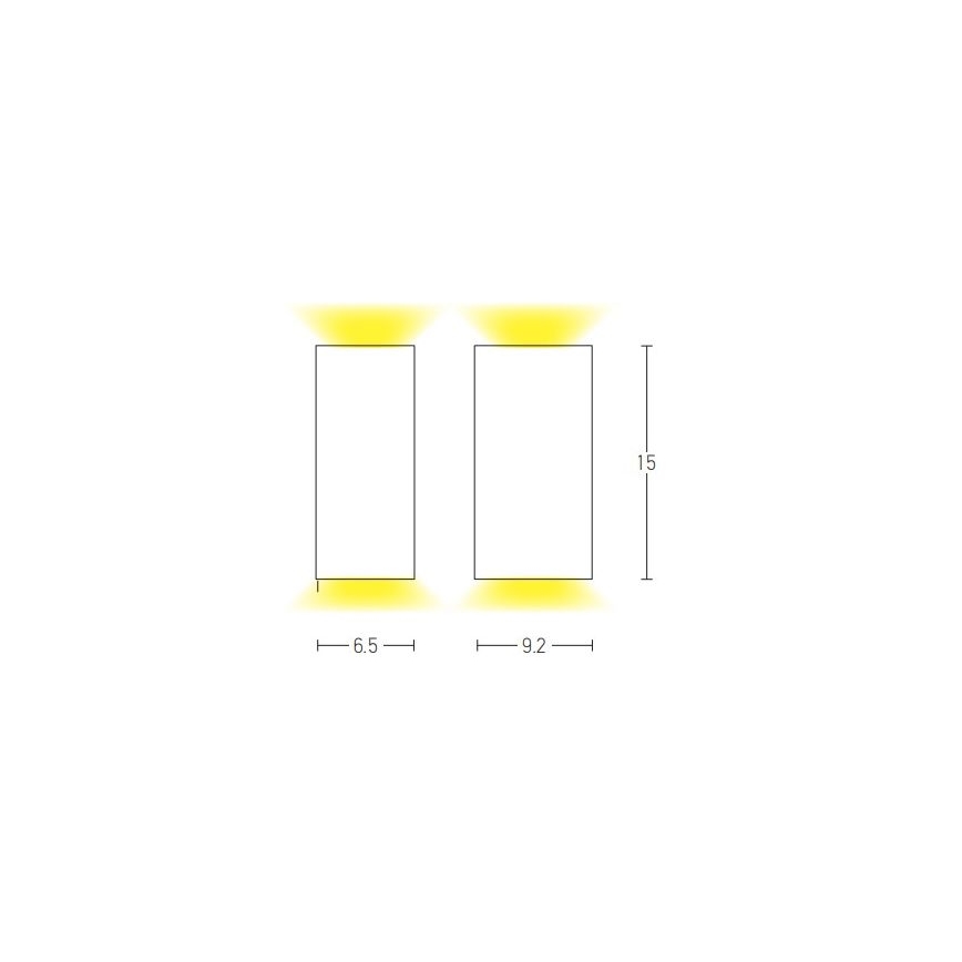 Zambelis E124 - Vonkajšie nástenné svietidlo 2xGU10/15W/230V IP54 antracit