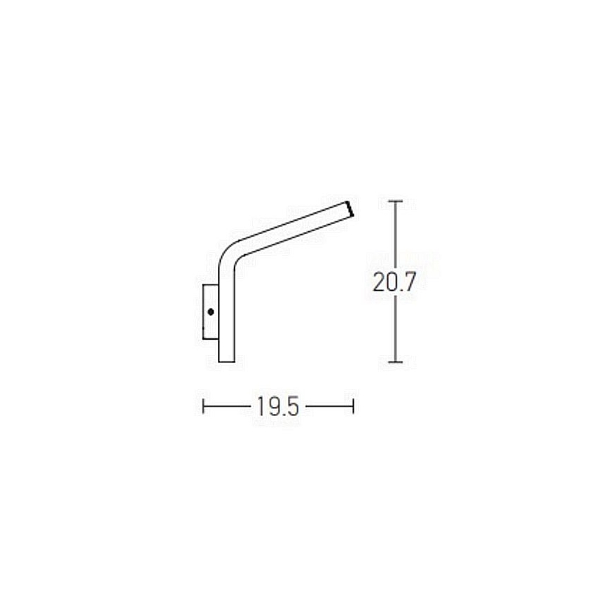 Zambelis E205 - LED Vonkajšie nástenné svietidlo LED/10W/230V IP54 antracit