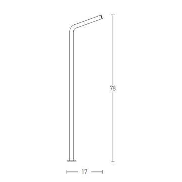 Zambelis E206 - LED Vonkajšia lampa LED/10W/230V IP54 antracit