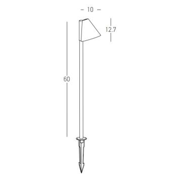 Zambelis E281 - Vonkajšia lampa 1xGU10/20W/230V IP65 antracit