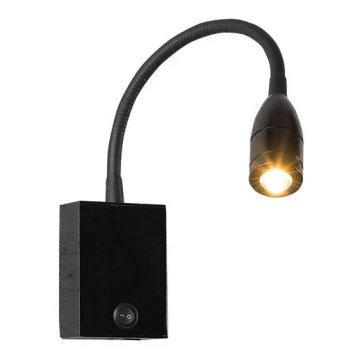 Zambelis H32 - LED Flexibilná lampička LED/3W/230V čierna