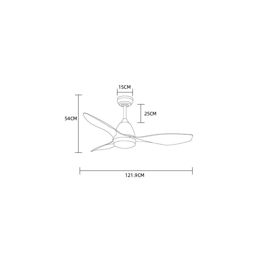 ZEVENTI - LED Stropný ventilátor MURO LED/18W/230V Wi-Fi Tuya + diaľkové ovládanie