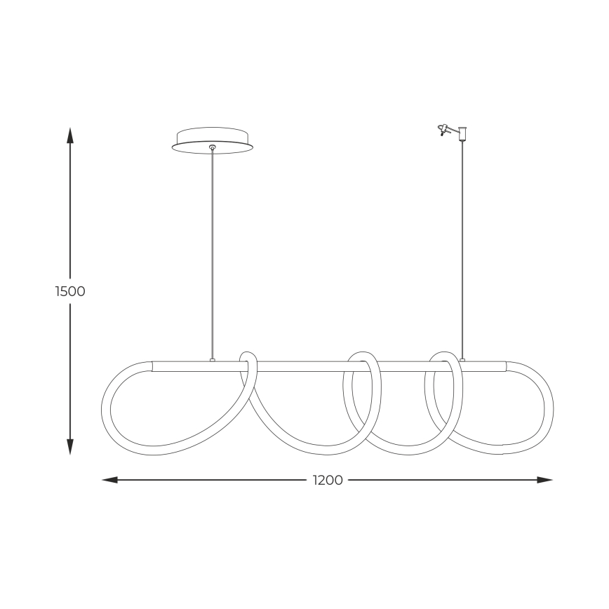 Zuma Line - LED Luster na lanku LED/45W/230V 3000/4000/6000K zlatá