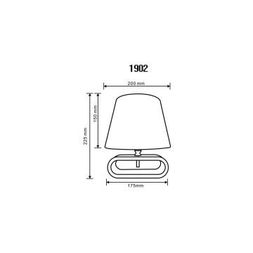 Zuma Line 2529-000-200-000-0113 - Stolná lampa 1xE14/40W/230V bambus/biela