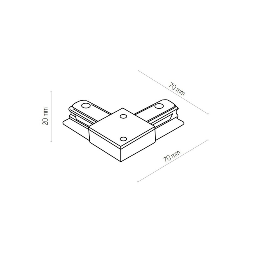 Zuma Line - Bodové svietidlo do lištového systému 8xGU10/10W/230V biela + lištové príslušenstvo