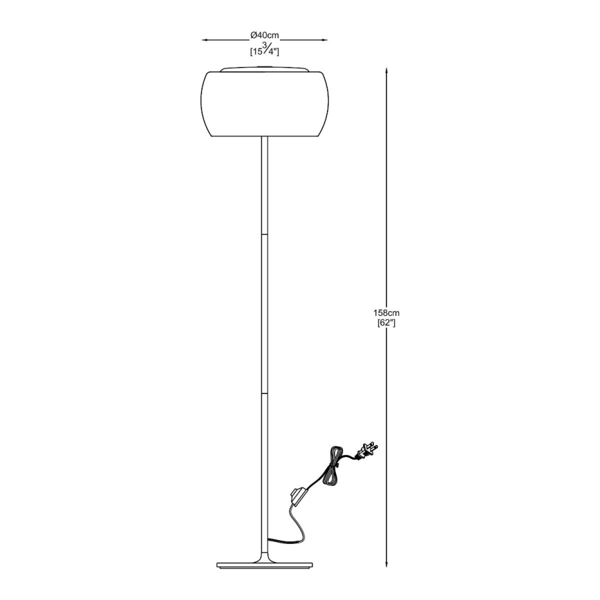 Zuma Line - Krištáľová stojacia lampa 4xG9/42W/230V