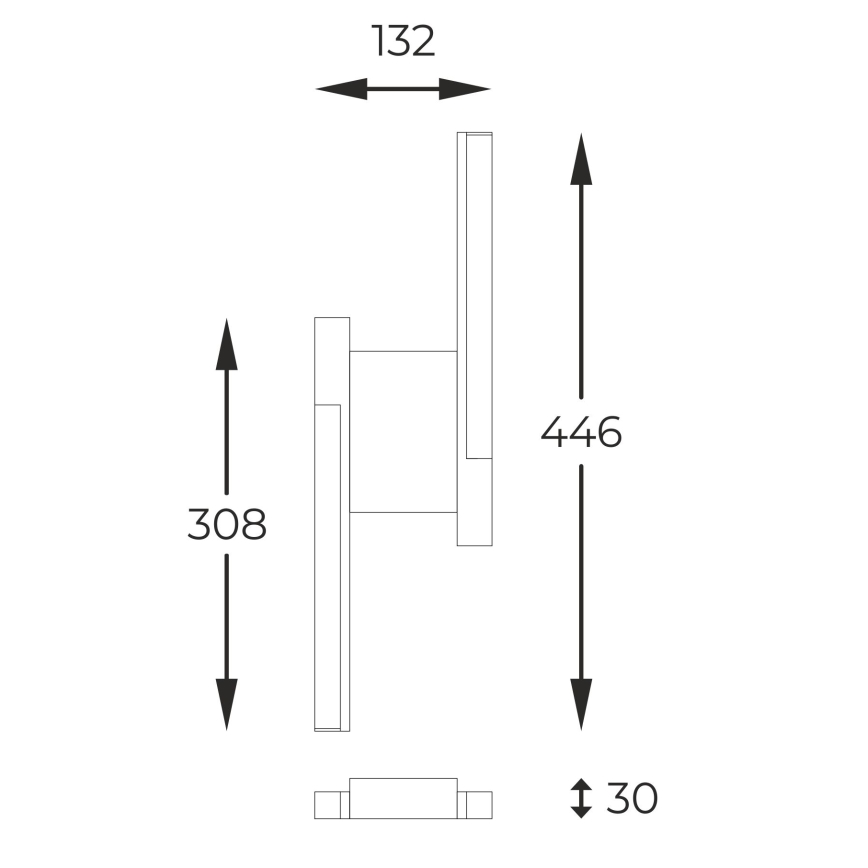 Zuma Line - LED Stmievateľné nástenné svietidlo LED/11W/230V