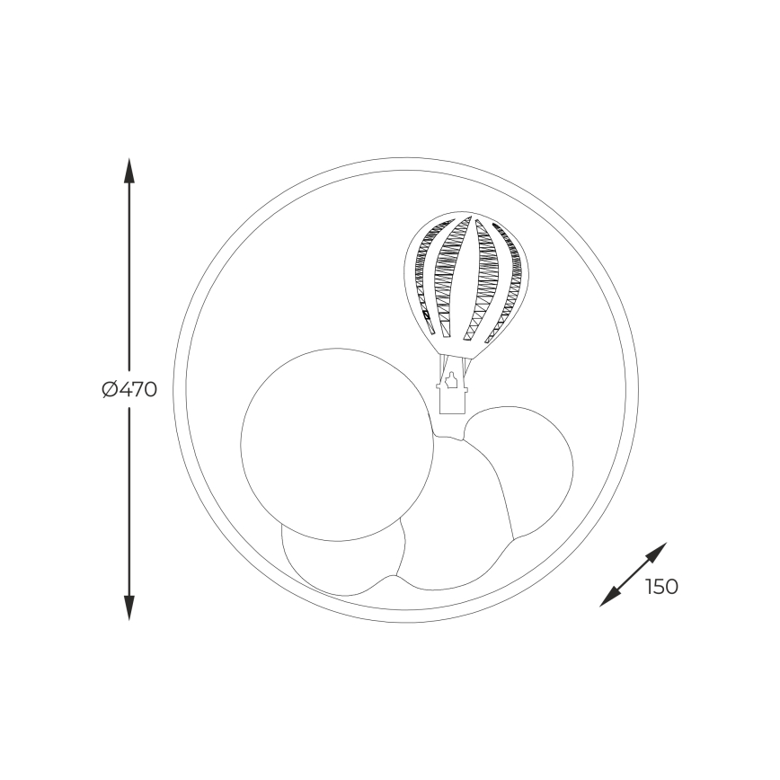 Zuma Line - LED Stmievateľné detské stropné svietidlo LED/42W/230V 3000/5700K ružová