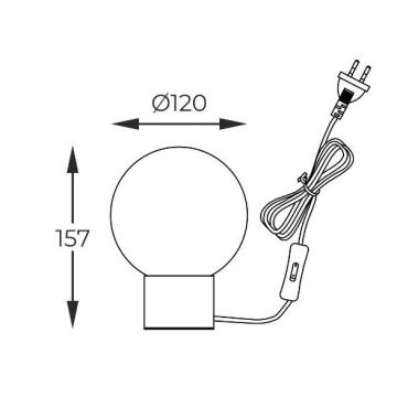 Zuma Line - Stolná lampa 1xG9/4W/230V čierna/zlatá