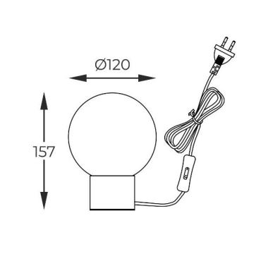 Zuma Line - Stolná lampa 1xG9/4W/230V čierna