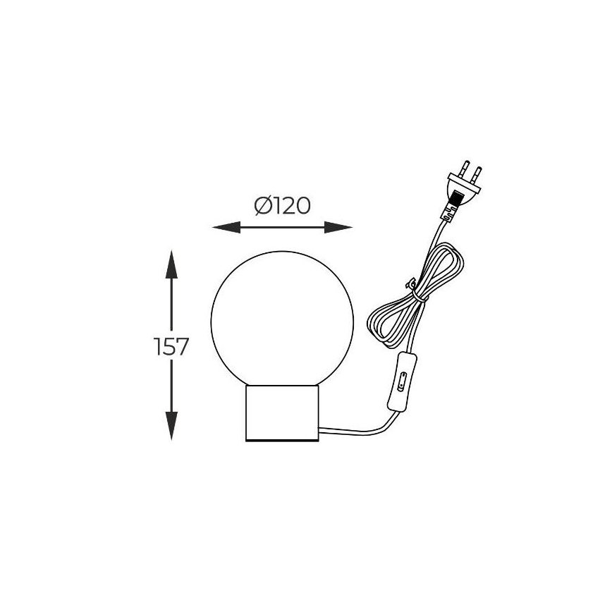 Zuma Line - Stolná lampa 1xG9/4W/230V čierna