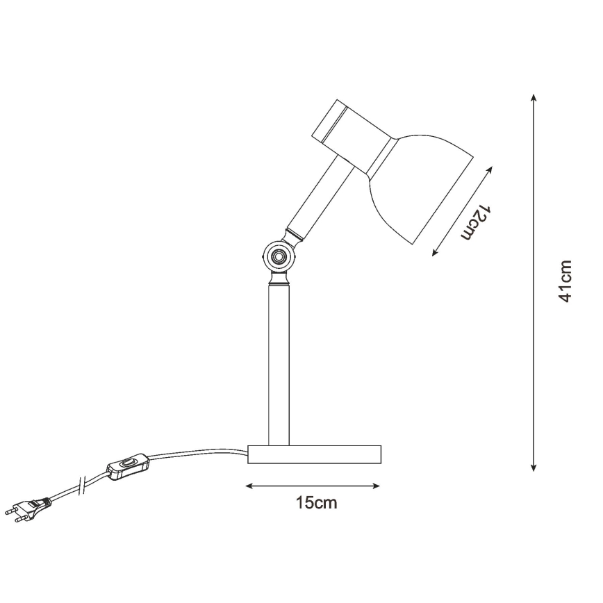 Zuma Line - Stolná lampa 1xE14/40W/230V čierna