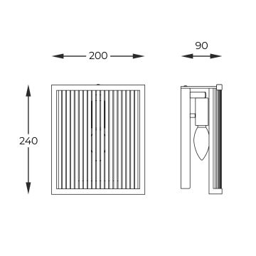 Zuma Line - Nástenné svietidlo 1xE14/60W/230V chróm